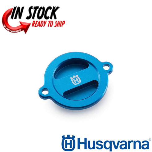 HUSQVARNA OIL FILTER COVER BLUE 2016-2024 701 ENDURO SUPERMOTO OEM  81338943500